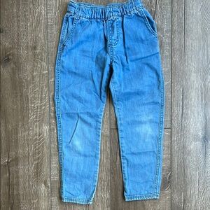 Mini Boden Light Blue Denim Pants Size 6